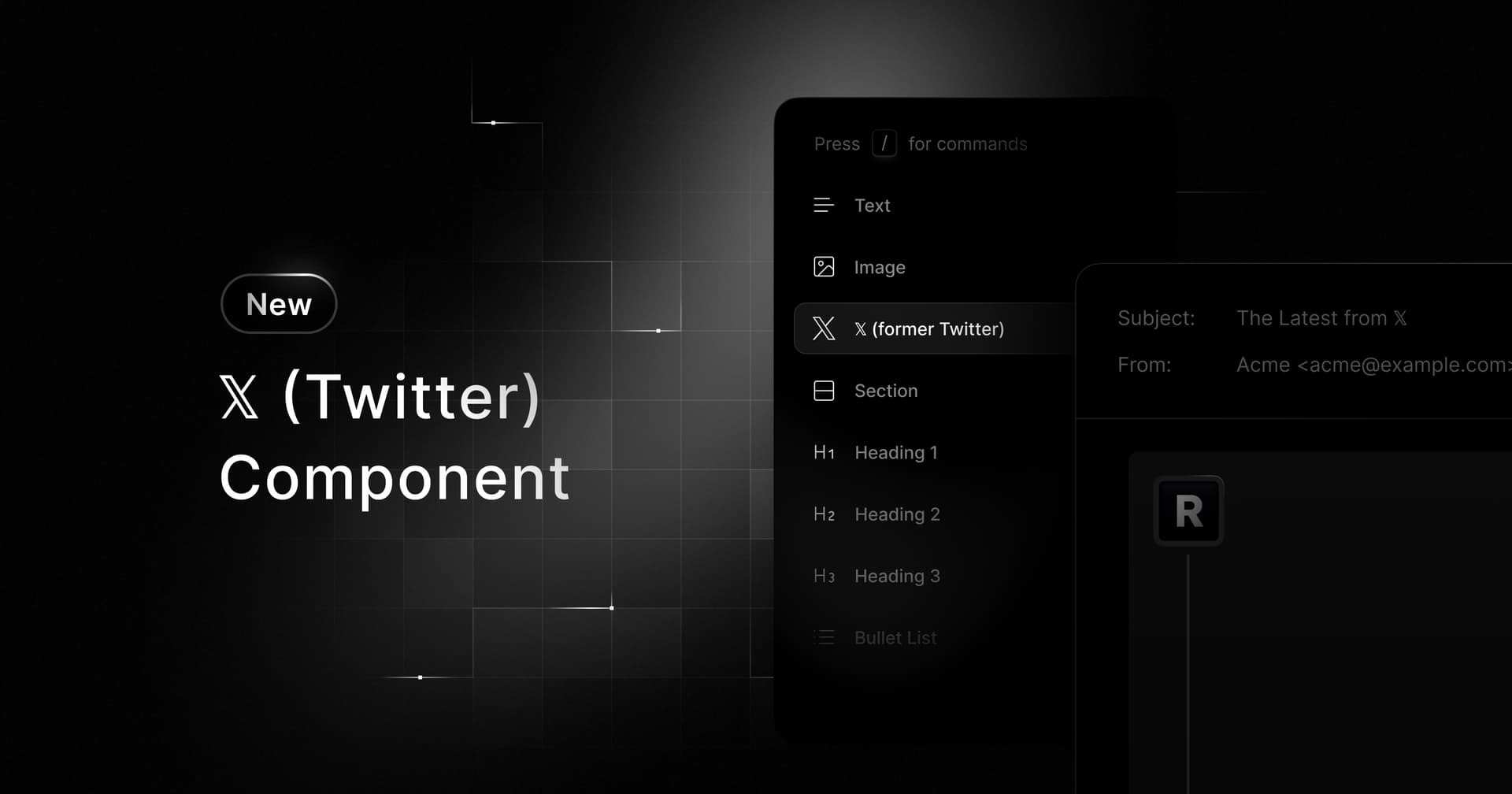 New X/Twitter Component